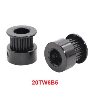 20TW6B5 Black Aluminium Pulley