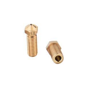 1.0 mm Volcano Long Brass Nozzle Head for 1.75 mm E3D Hot End