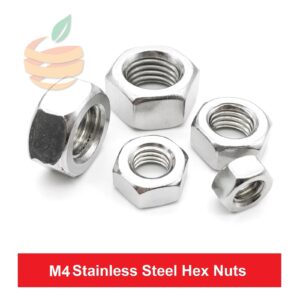 25 PCs M4 Stainless Steel Hexagon Nuts